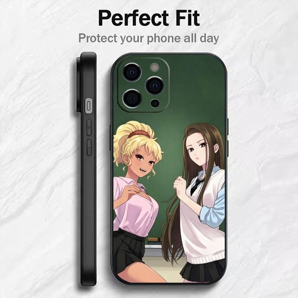 Anime O-Otaku ni Y-Yasashii Gal Wa Inai Phone Case For iPhone17,16,15,14,13,12 Plus,Max Soft Silicone Black Cover