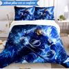 3-teiliges Bay Lightning Bettwäsche-Set Bettbezug Verschluss Enthält 1 Bettbezug & 2 Kissenbezüge für alle Jahreszeiten Schlafzimmerdekoration Weihnachts-Fan-Geschenke