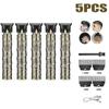 1-5PCS New T9 USB Charge Electric Hair Clipper Shaving Head Carving Electric Shaver Electric Pusher Hair Trimmer for Men Care