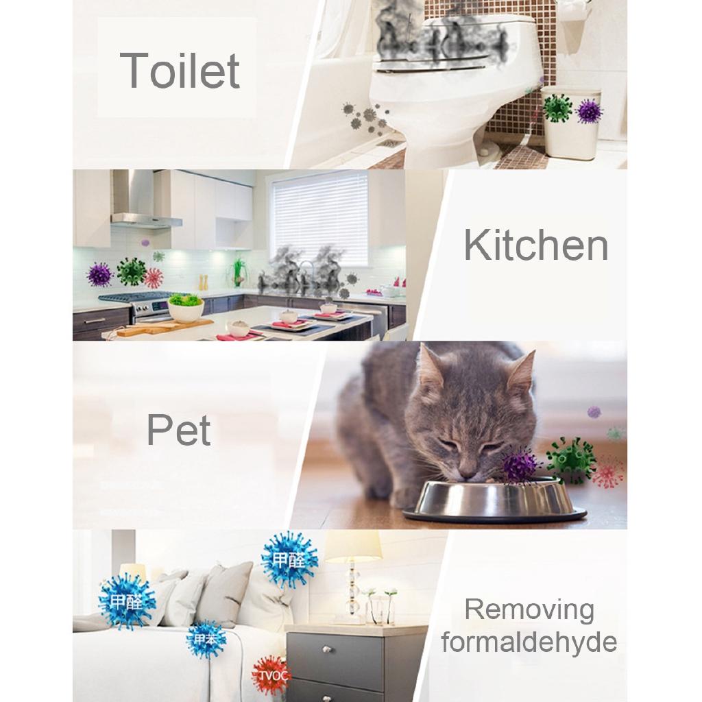 Portable UV Air Purifier Ozone Generator Purification Anion Air Purification Machine Air Clean Disinfection Sterilization 4 IN1