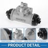 ABSOPRO Rear Brake Wheel Part for Nissan Cabstar Aluminum Alloy Drum Brake Silver Durable Cylinder, Number 4410001J11, 1989-2000, Cylinder, Tone,