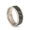 Stainless Steel Black Rings Simple Stainless Steel  Ring for Men Women High Quality Anti Stress Jewelry