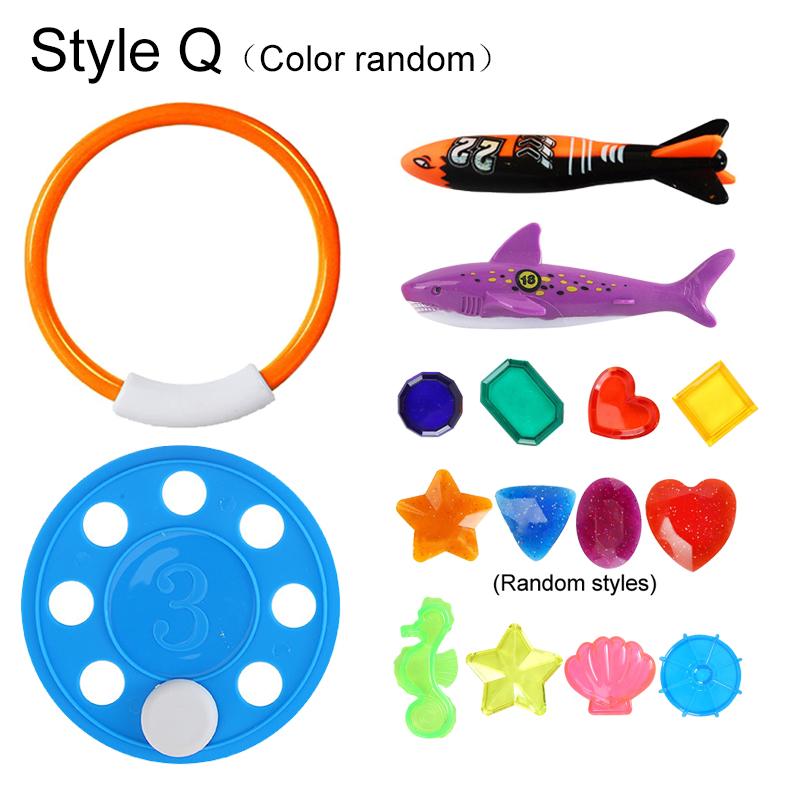 Diving Props Swim Pool Decoration Colored Plastic Summer Water Play Equipment Training Outdoor Leisure Entertainment TMZ