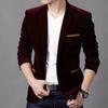 Giacca da uomo in velluto autunnale, giacca da sposa, giacca casual alla moda, blazer da uomo, blazer da lavoro