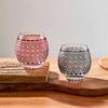 LUGUFON Kiriko Glasses, Pair of Rocks Glasses with a Cute Chrysanthemum Pattern, Dishwasher Safe, Packed In a Paulownia Wood Box, Perfect for Cold Sak