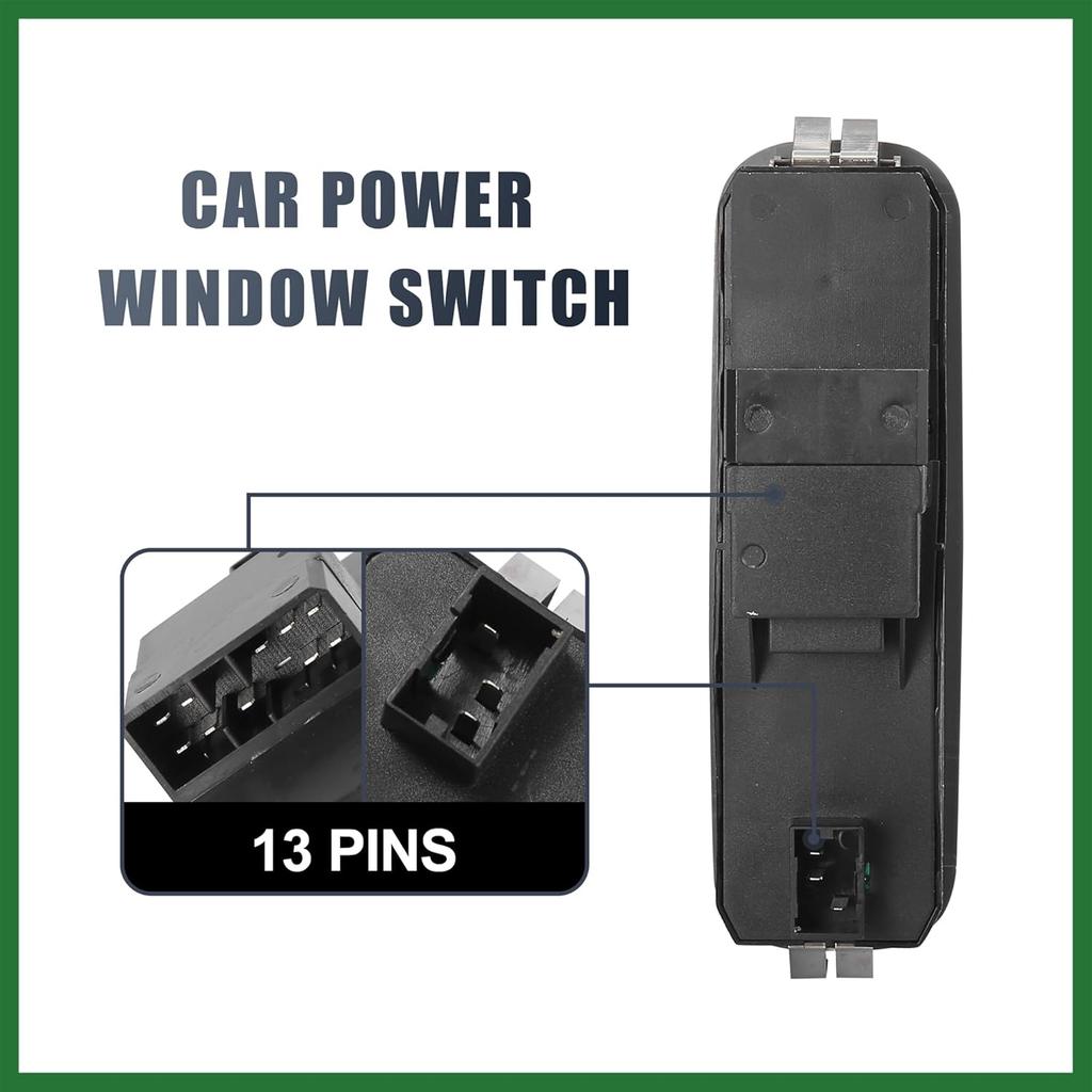 Motoforti Master Driver Side Power Window Switch 37990-65D10-T01 Replacement for Suzuki Vitara 1999-2003 Grand Vitara 1999 2000 2001 2002 XL-7 2005