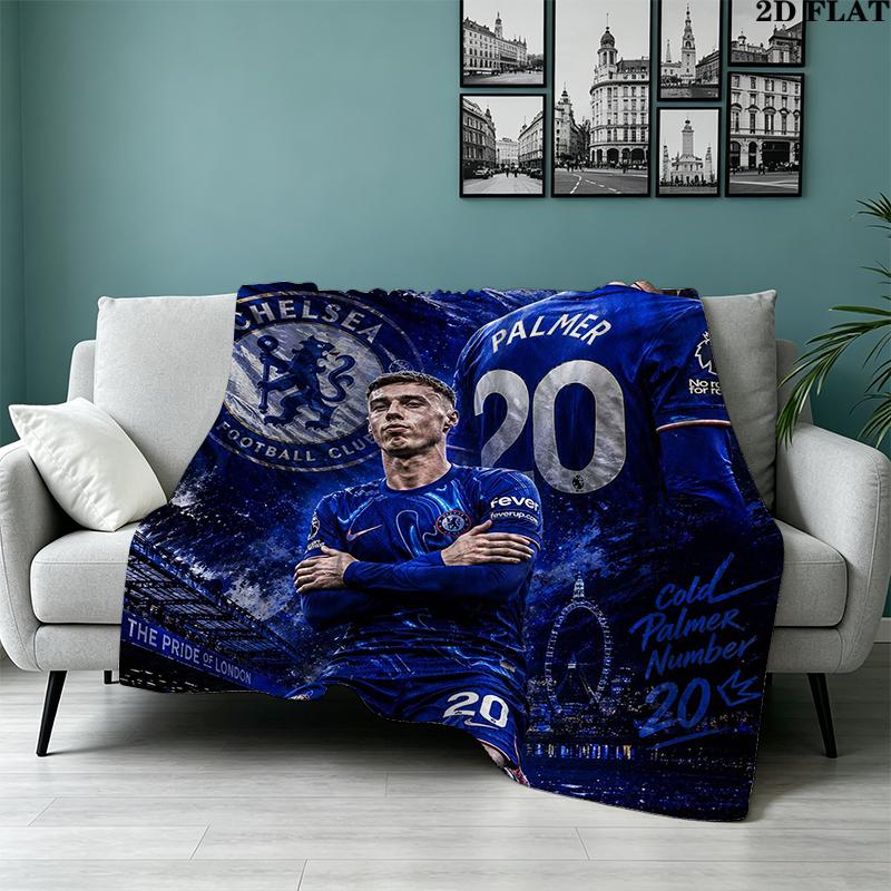Cole Palmer Print Flannel Blanket High Quality Warm Comfortable Cover for All Seasons Perfect for Gifts Home Decor