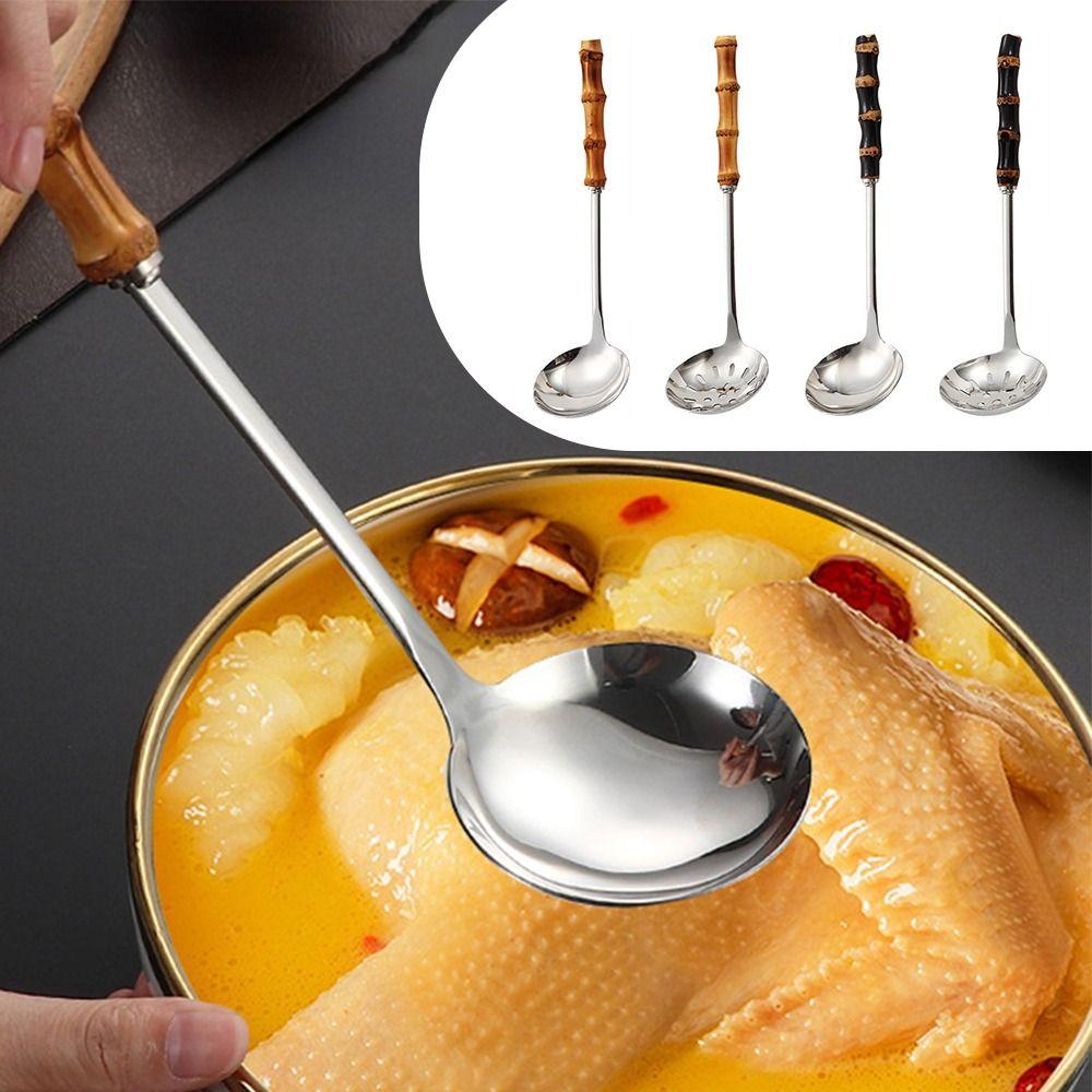 Tableware Small Soup Spoon Stainless Steel Hot Pot Spoon Gifts Slotted Spoons