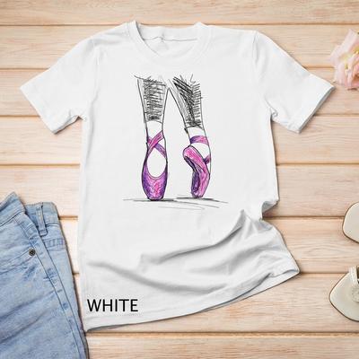 Coole Ballerina Ballettschuhe Zehentanz Tanz Unisex T-Shirt