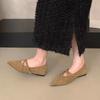 Bowknot Pointed Toe Elegant Women Shoes Low Heel Dress Shoes New Autumn Winter Brand Mary Jane Shoes Women Zapatos De Mujer