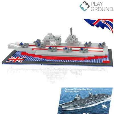 Brytyjski lotniskowiec Queen Elizabeth nanoblock 616p drstarn648