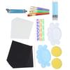 47Pcs Mandala Dotting Tools Set DIY Art Painting Template Mini Easel Accessories