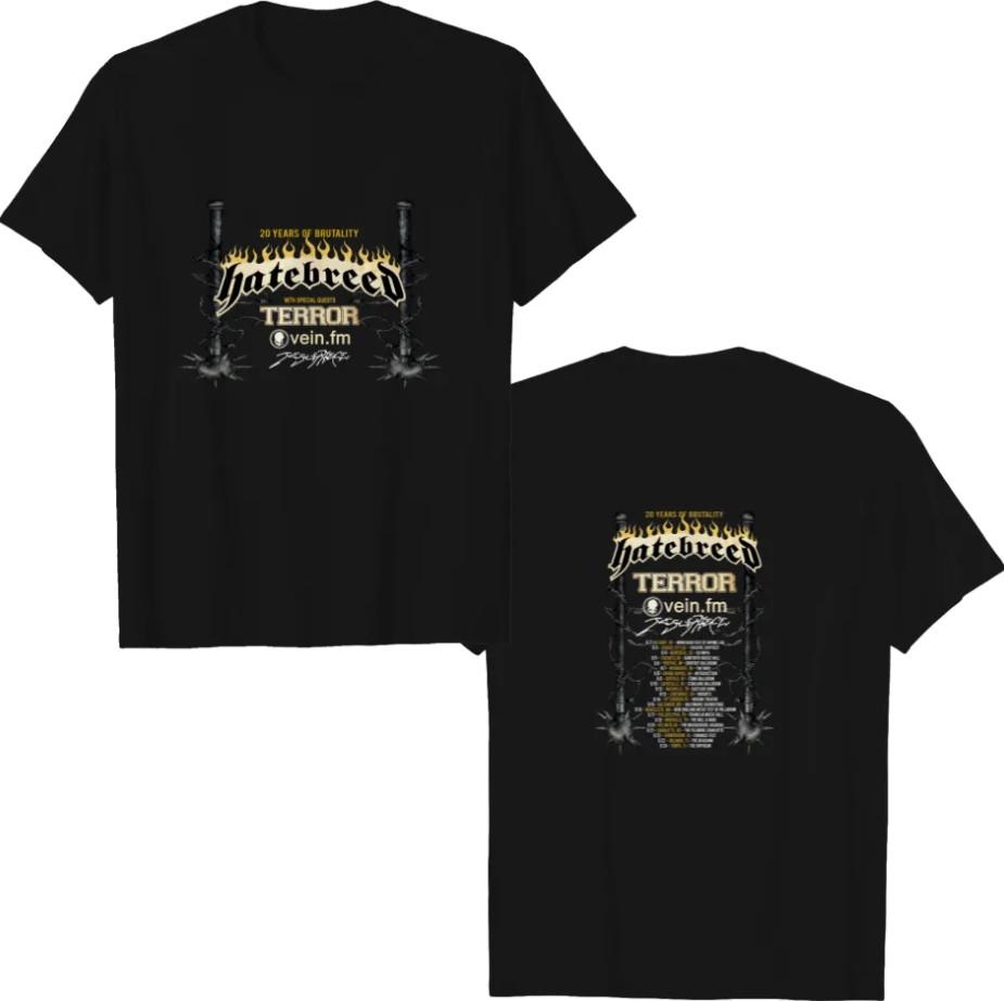20 Years Of Brutality Tour Hatebreed Shirt, Hatebreed BT-Shirt shirt XXL