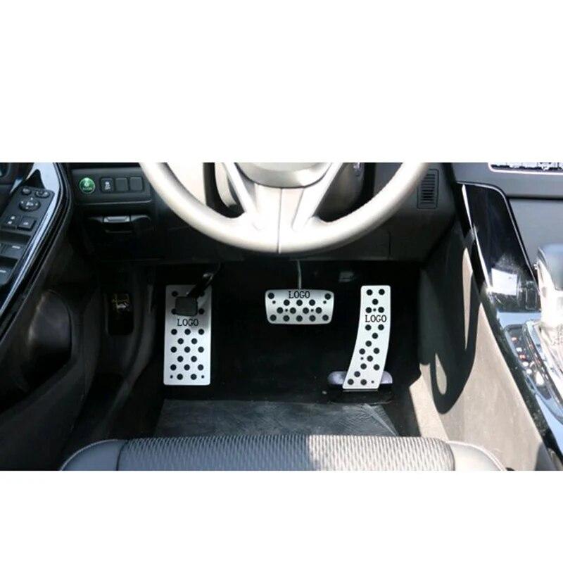 Car Accessories For Honda Accord 2008-2013 Euro Spirior AT Aluminum Accelerator Brake Footrest Pedal Pad Auto Styling Sticker