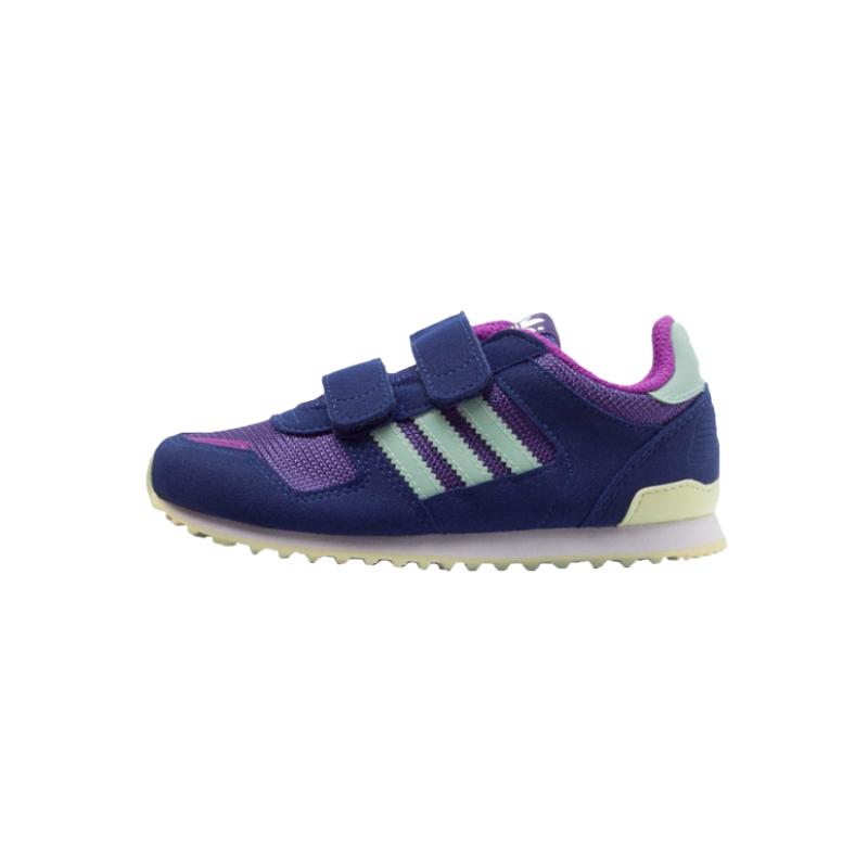 Adidas Originals ZX 700 Trendy Fashion Slip Resistant Durable Low Top Walker Shoes Baby Shoes Blue S76248