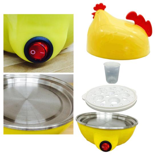 Electric Egg Boiler Chicken Shaped Egg Steamer Large Capacity Automatic Plug-in Household Egg Steamer Cooker