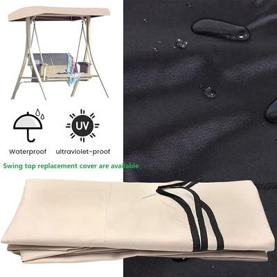 Straight Side Park Canopy Cover Top Rain And Sun Cover Outdoor Patio Waterproof Swing Top Canopy Cover