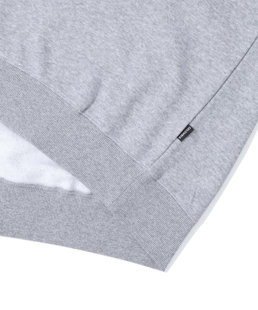 COLUMBIA UNIVERSITY 90S Arch Logo Fleece Half Zu Sweatshirts M Gray