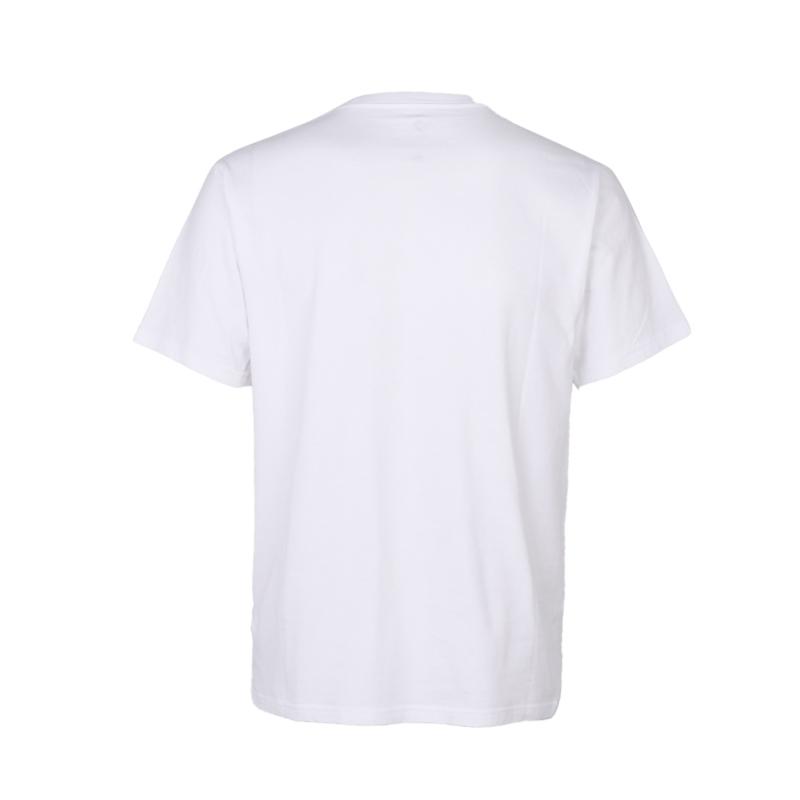 Converse T Shirts Men's White Crew Neck Moderate 10022209-A01