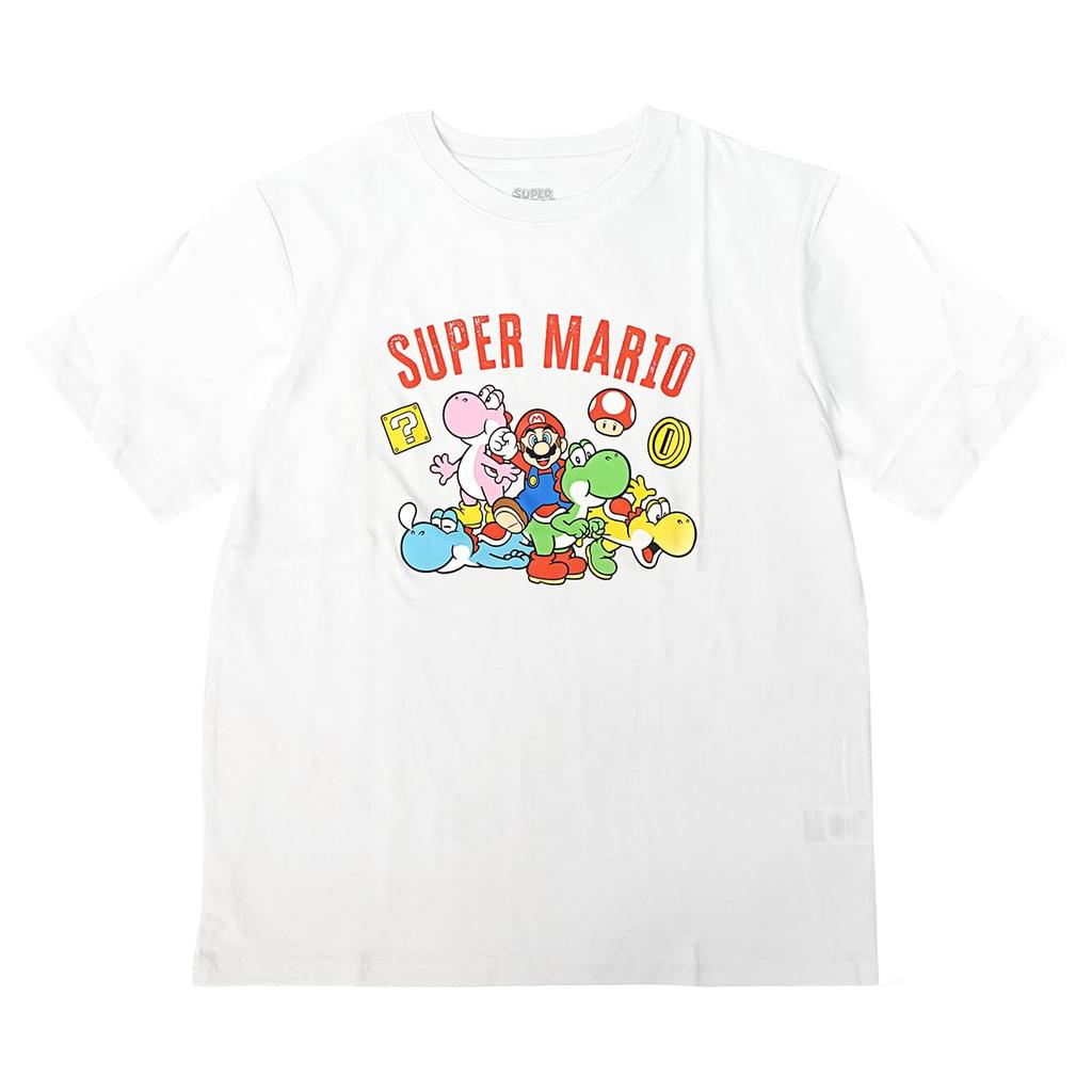 Super Mario Colorful Yoshi Short Sleeve Goods Mario Yoshi [Fineplus] T-shirt