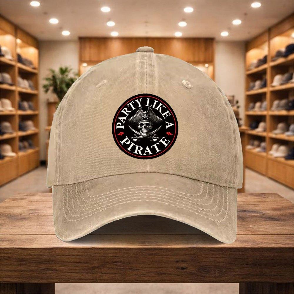 1pc Piratethemed Baseball Cap Adjustable Snapback Hat With Pirate Lightweight Unisex Suitable For Vacation Travel Sports Th
