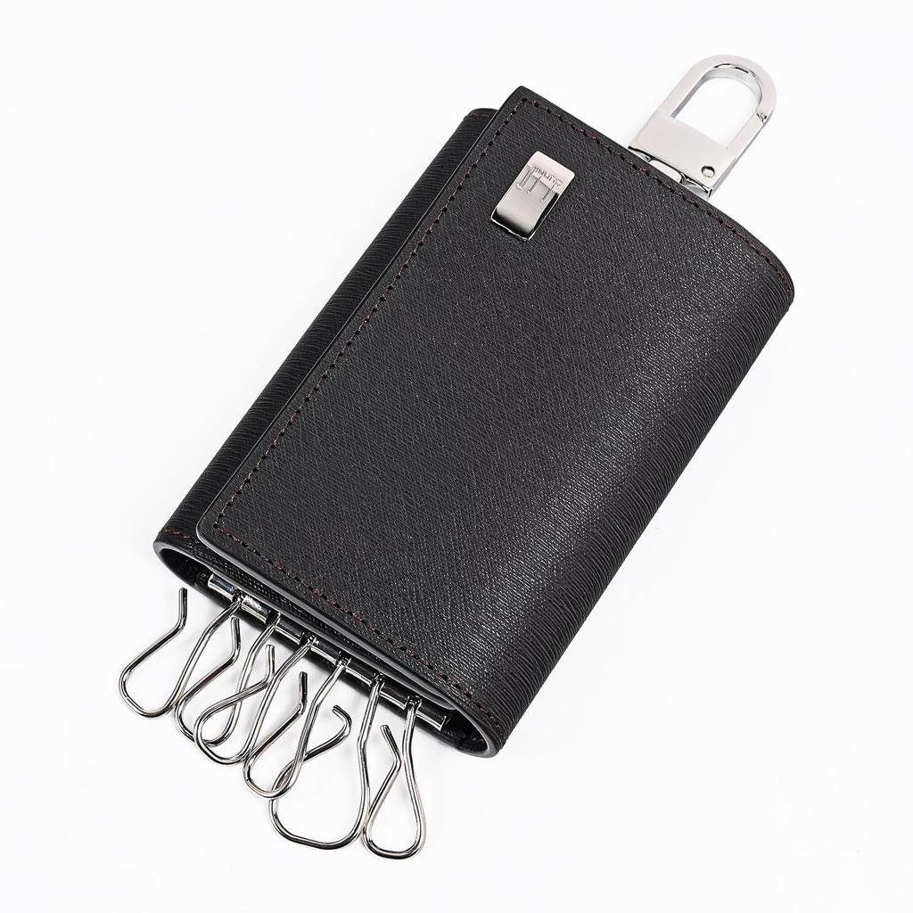 Dunhill Sidecar 6-Key Case with Key Ring, FP5020, Dark Brown PVC [Used]