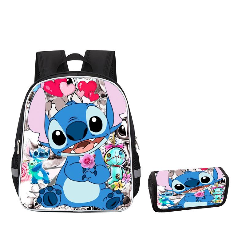 Stitch Peripheral Anime Backpack Men'S And Women'S School Bags