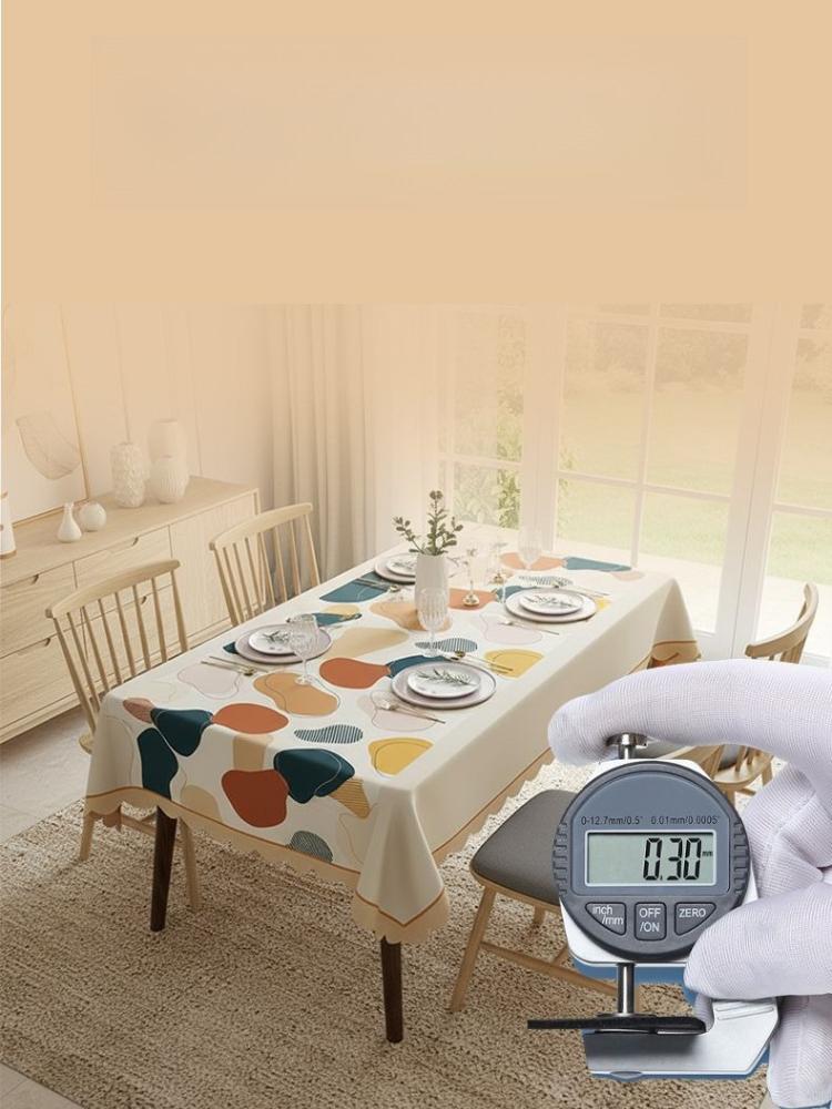 Tovaglia Rettangolare per Tavola da Pranzo Impermeabile e Resistente all'Olio PVC Anti Scottatura e Sporco Resistente Tovaglia per Tavolino Decorazione per la Casa Copertura Antipolvere