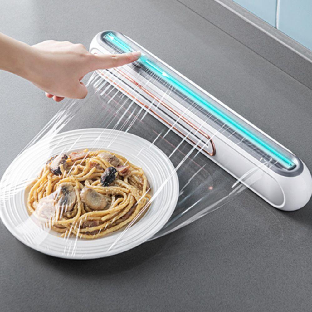 with Suction Cup Magnetic Cling Film Cutting Box Refillable Plastic Wrap Dispenser  Baking Paper