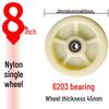 Swivel Caster Wheels: 3-8 Inch Nylon, Light/Heavy Duty, Fixed/Brake Options, Load-Bearing Trolley Casters