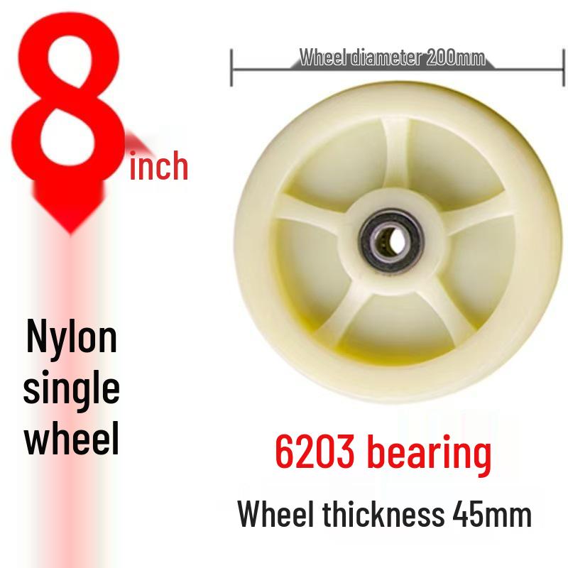 Swivel Caster Wheels: 3-8 Inch Nylon, Light/Heavy Duty, Fixed/Brake Options, Load-Bearing Trolley Casters