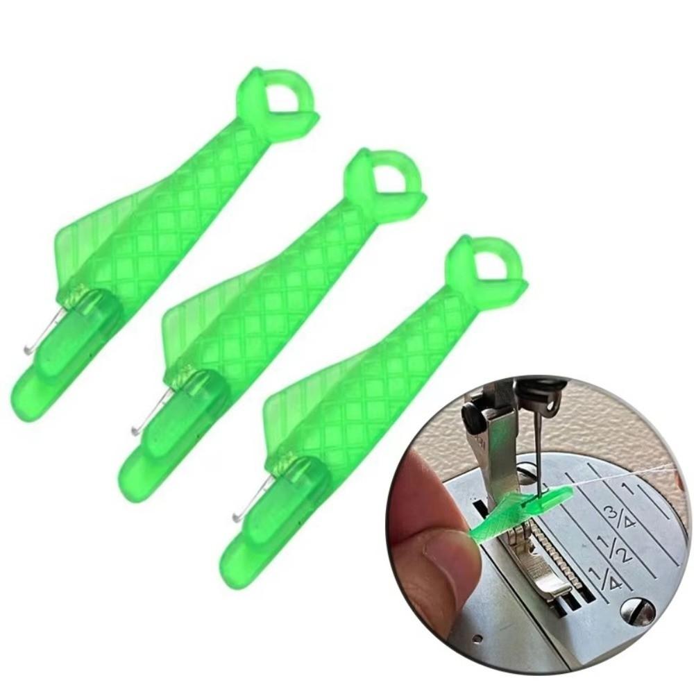 10PCS Fish Type Mini Needle Threader Plastic Automatic Thread Changer Professional Tailoring