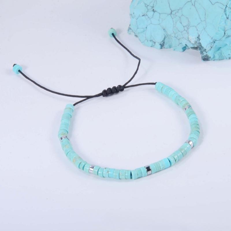 Emperor Stone Bead String Beaded Hand Chain - Exquisite and Fashionable for Men and Women - Natural Stone Adjustable Hand Chain