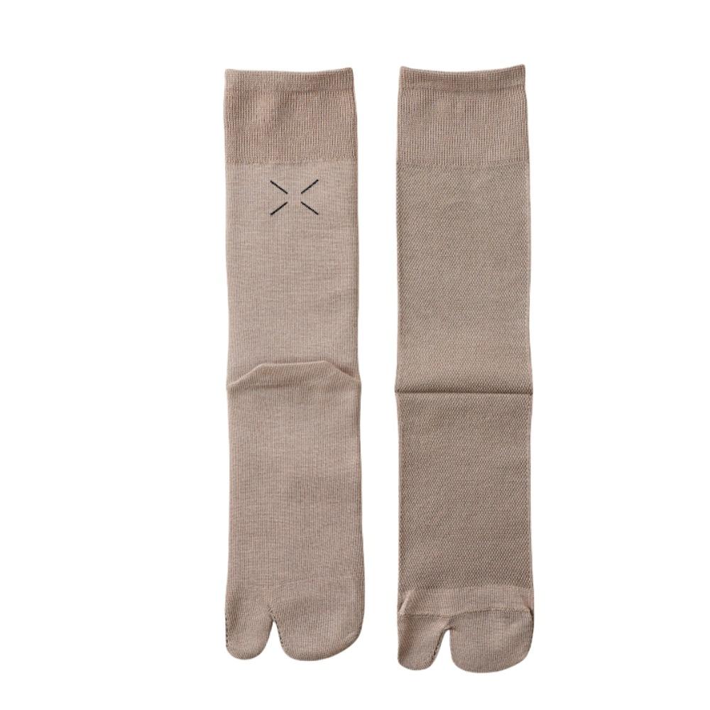 JK Mid Calf Stockings Breathable Split Toe Tube Socks Simple Calf Long Socks  Summer