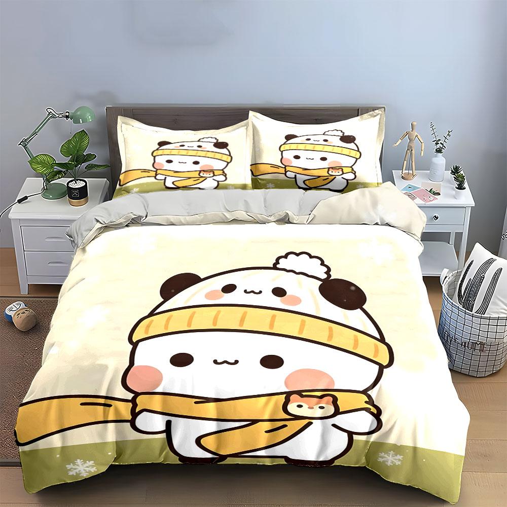 Cozy panda winter charm Bedding sets Duvet covers Pillowcases(1* Duvet Cover 2* Pillowcases without duvet insert)