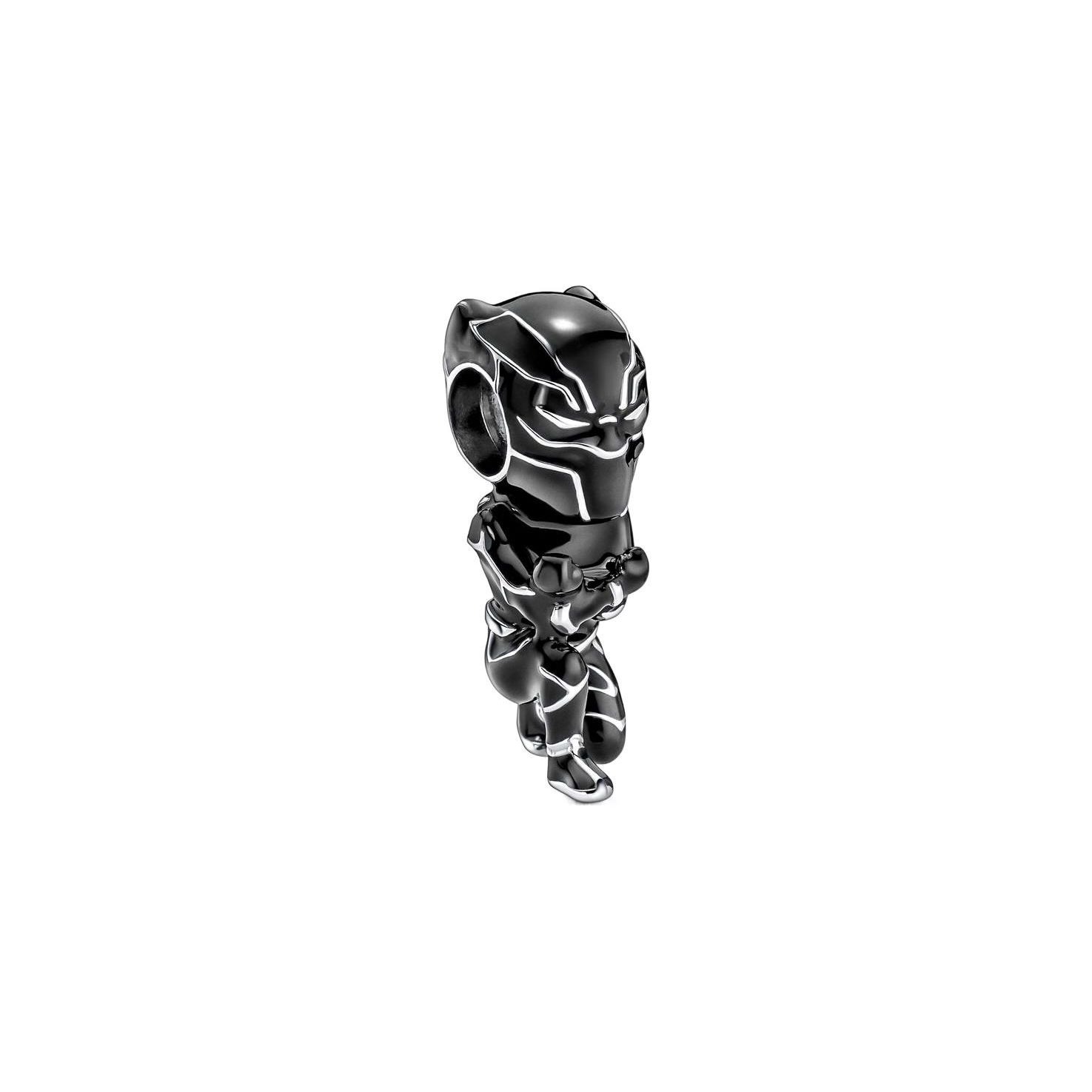 Pandora Avengers Black Panther Pendant Unisex Jewelry Silver 790783C01 Black,F