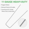 50pc 6in Garden U-shaped Spikes For Landscaping,  Control, Fabric Barriers, Irrigation And Fencing
