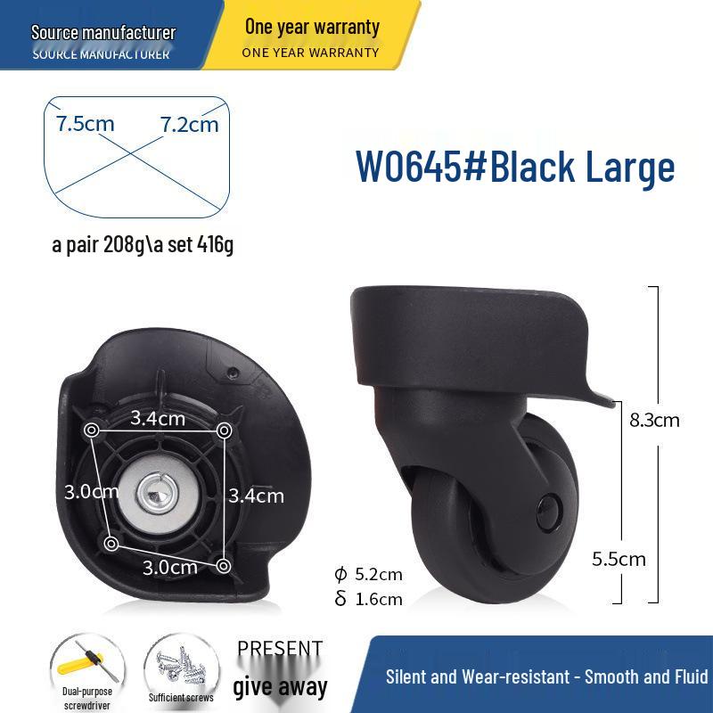 Rodas de Substituição Universal para Malas e Malas de Trolley