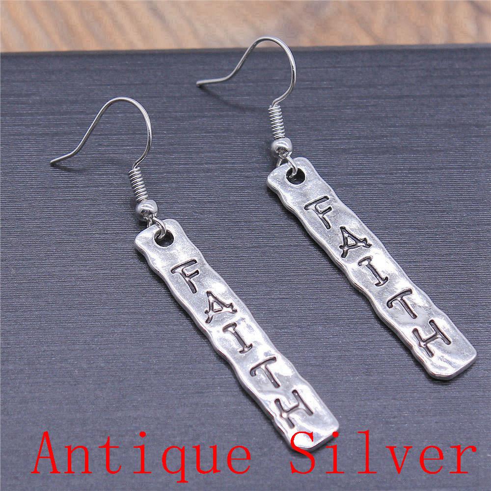 Boucles d'oreilles Symbole Om Yoga Vintage Boucles d'oreilles Mode Pour Femmes Apprêts de Fabrication de Bijoux DIY
