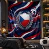 Wall Hanging Tapestry Czech Republic Football Print Cloth for Living Room Bedroom Home Decor