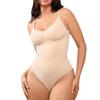 Plus Size Seamless Thong Bodysuit Women's Strapless Tummy Control One-Piece Backless Shaping Garment with Buttock-Lifting Effect
