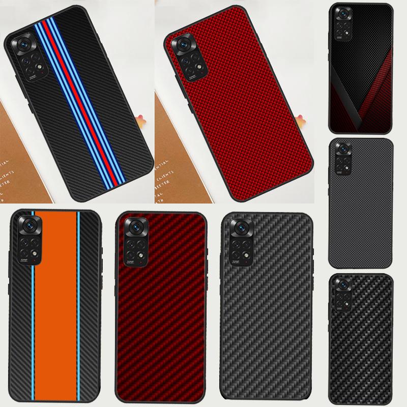 Carbon Fiber Case For Xiaomi Redmi 12C 13C 14C 10C Redmi Note 14 Pro 13 12 11 9 10 9S 10S 11S 12S Cover