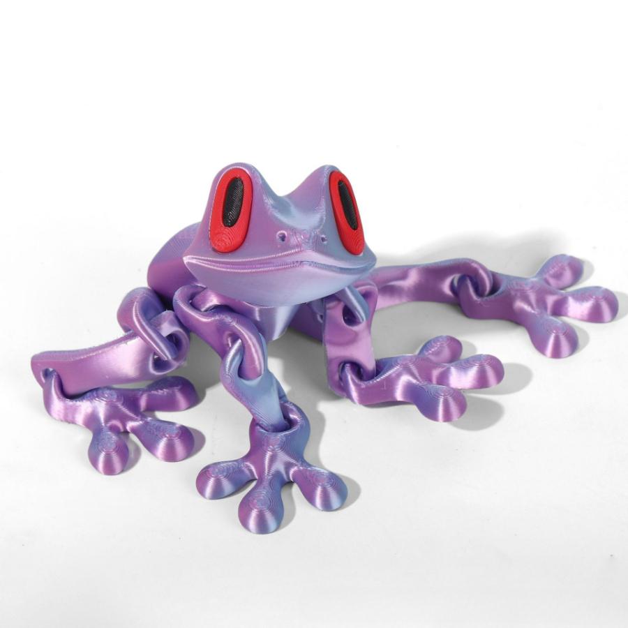 3D Printing Simulation Tree Frog Joint Movable Frog Ornaments Kitchen Home Decoration Office Animal Desk Toy Refrigerator