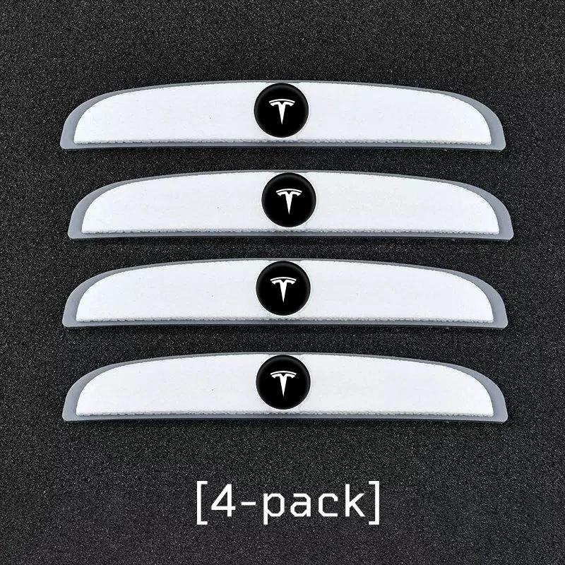 

Car Sticker Tesla Car Door Anti-collision Bumper Strips Auto Rubber Protector Stickers For Tesla Model-3 Model-S Model-X Model-Y білий