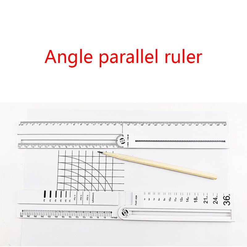 1pcs Simple Style 30cm Transparent Rectangle Ruler Protractor Student Stationery Drawing Tool