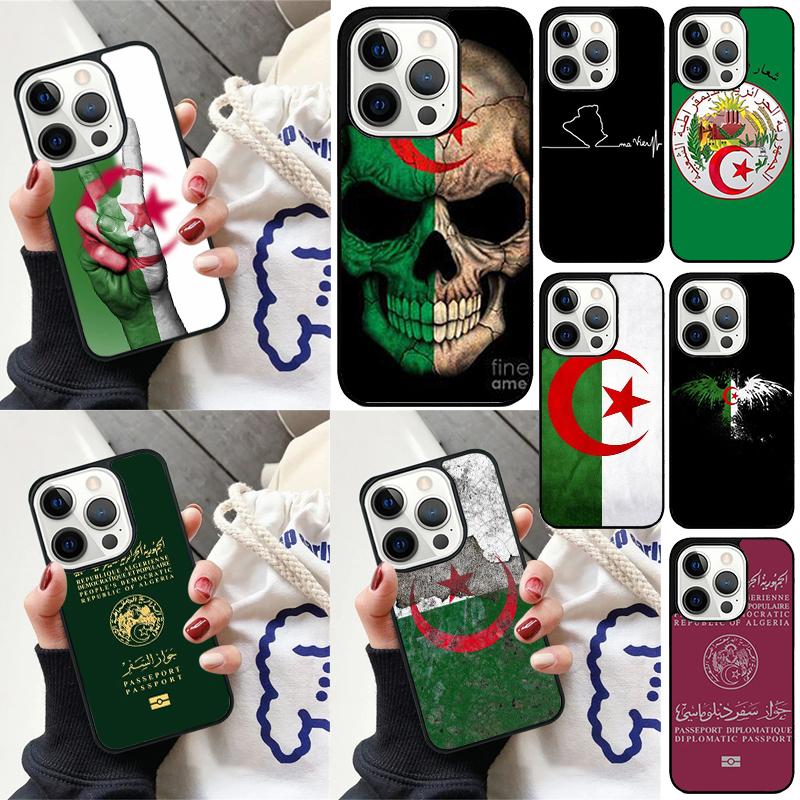 Algeria Flag Algerian Phone Case For iPhone 17 Air 15 16e 14 13 Pro Max Coque 12 11 Pro Max PLUS cover