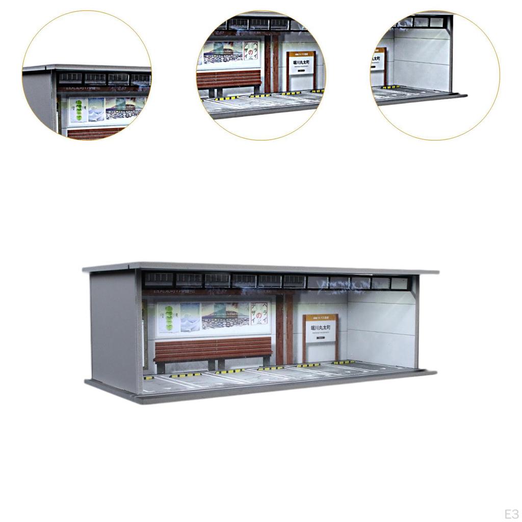 1/64 Diorama Auto Vitrine Mini Modell Lagerung Box Acryl Schaufenster Organizer mit Licht