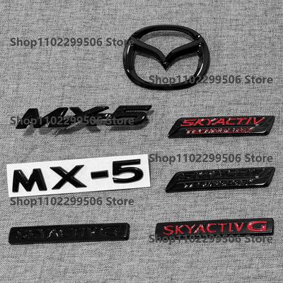 ABS Car Rear Trunk Emblem Black Badge Sticker For For Mazda MX5 NC ND Letter Logo Decor Wpmek99