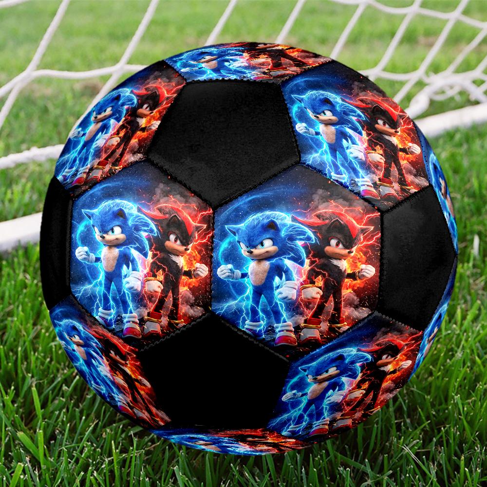 Sonic Theme Size 5 Soccer Ball, Suitable for Both Indoor and Outdoor Matches, a Gift Suitable for Everyone.