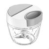 Garlic Mincer Manual Food Processor Hand Pull String Onion Cutter Vegetable Chopper for Fruits Chili